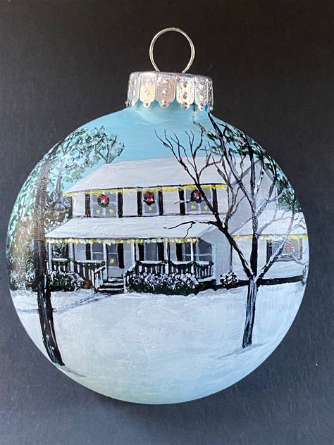 Hand Painted Custom Ornaments For Christmas Or Special Etsy