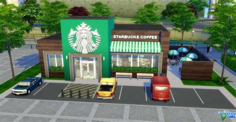 Starbucks Coffee By Audrcami At Luniversims The Sims Sims Casas