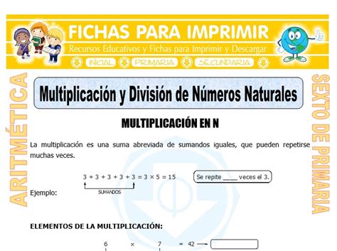 Propiedades De La Multiplicacion Y Division Ejemplos