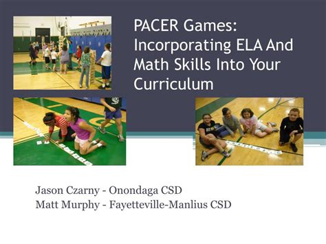 Ppt Pacer Games Incorporating Ela And Math Skills Into Your