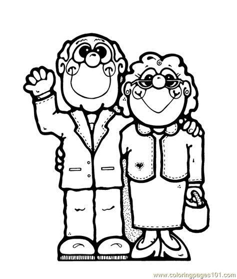 elderlycouple coloring page   coloring pages coloringpagescom
