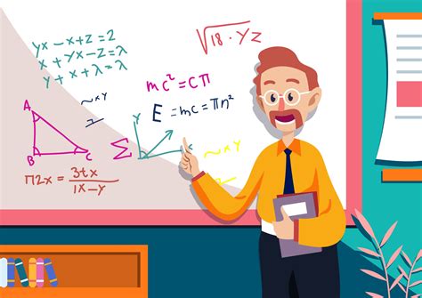 Math Teacher Illustration Vector Art At Vecteezy