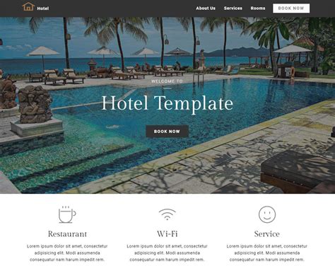 8b | Hotel Website Design! | Hotel website design, Hotel website, Easy website builder