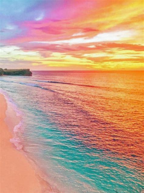 Rainbow Beach In 2021 Beach Sunset Wallpaper Sunset Beach Pictures