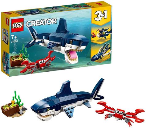 Lego 31088 Creator Deep Sea Creatures Shark Crab And Squid Or Angler