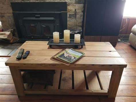 Diy pottery barn inspired farmhouse dining table plan from shanty 2 chic. Farmhouse Coffee Table | Ana White