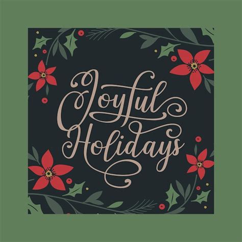 Premium Vector Vector Hand Drawn Joyful Holidays Background Template