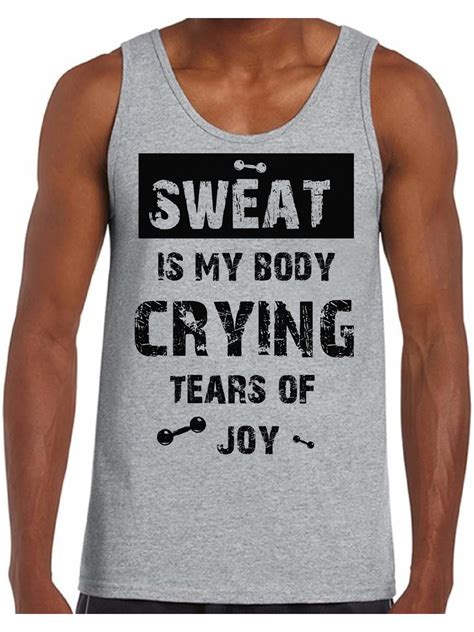 funny gym tanks for men sweat is my body black mens tank top workout theme mens gym clothing men