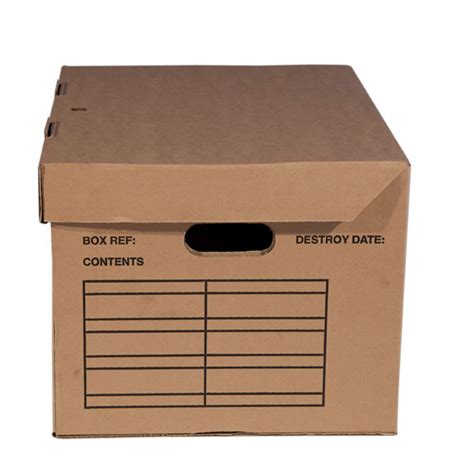 Check spelling or type a new query. Archive Box with integral lid, standard size