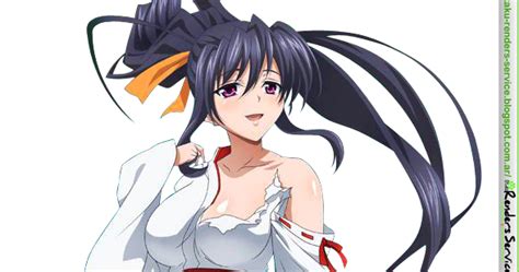 Highschool Dxdhimejima Akeno Echiii Miko Render Ors Anime Renders