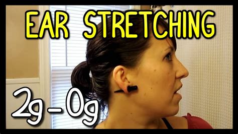 Ear Stretching First Time 2g To 0g 📍 How To With Kristin Youtube
