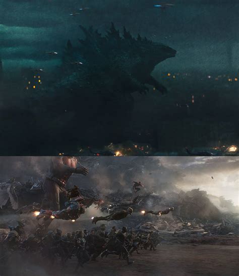 Godzilla Running With The Avengers To Endgame By Legendarysaiyangod20