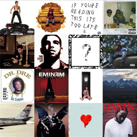 50pc Rap Album Cover Wall Collage Digital Music Digital Etsy
