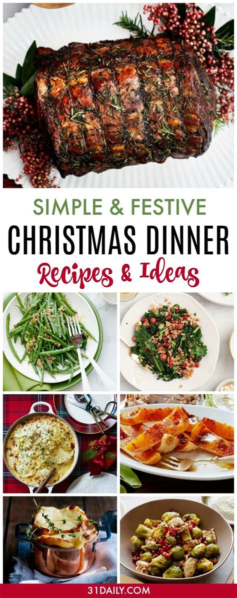 festive and simple christmas dinner recipes christmas food dinner christmas dinner recipes