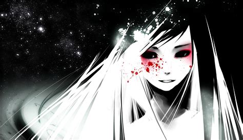 Sad Anime Girl In A White Cloak Wallpapers And Images