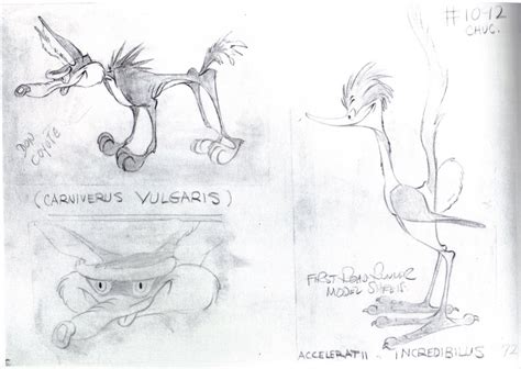 Road Runner Model Sheets Traditional Animation