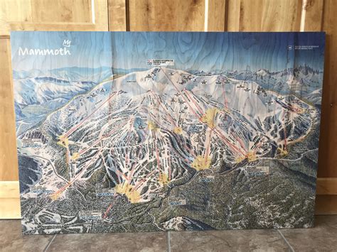 Mammoth Trail Map Trail Maps Map Print Wall Art
