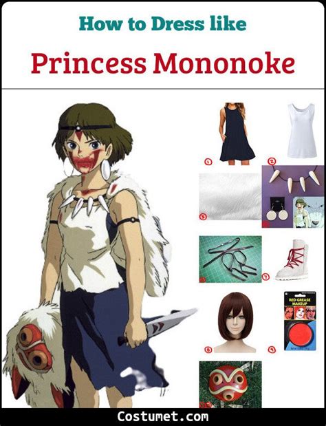 princess mononoke costume for cosplay and halloween princess halloween