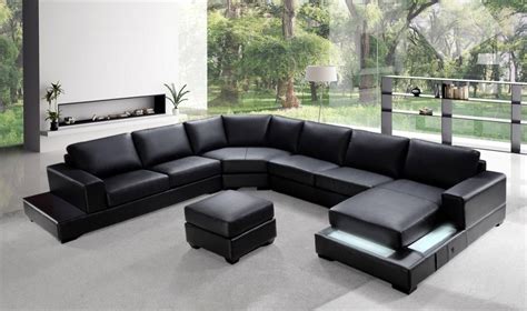 contemporary top grain leather sectional jersey  jersey