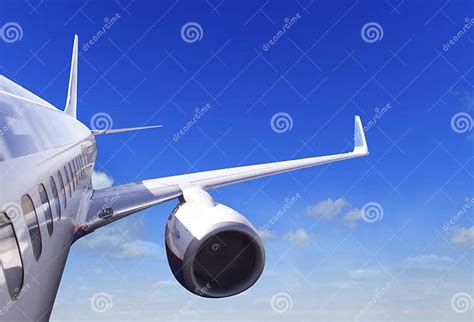 Passenger Aircraft In Flight Stock Image Image Of Fuselage Journey