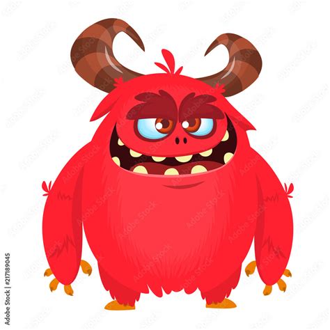 Angry Cartoon Monster Vector Halloween Monster Character Big Set Of