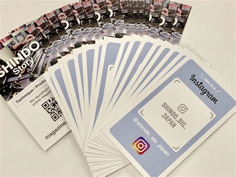 Webマガジン＆Instagramカードができました! | Tokyo | SHINDO S.I.C. Showrooms