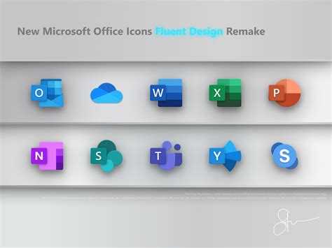 New Microsoft Office Icons Remake By Steven Mancera On Dribbble