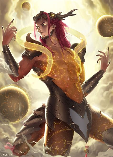 Human Aurelion Sol By Zarory Character Art League Of Legends Characters Character Illustration