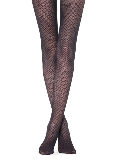 Micro Diamond Patterned Tights Calzedonia Patterned Tights Tights