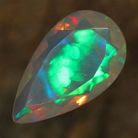 153ct Faceted Welo Ethiopian Opal