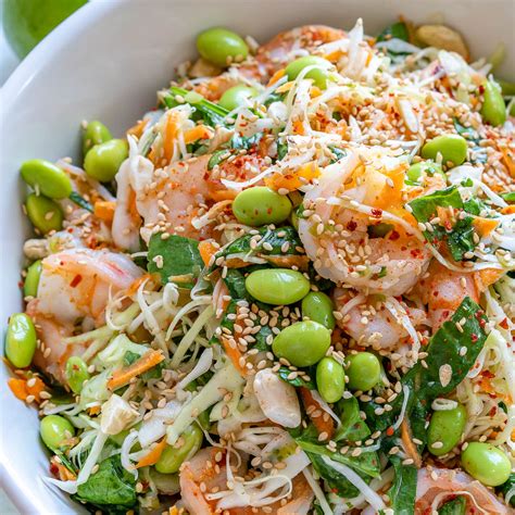 And the dressing is one you may want to use on other salads or as a fresh sauce over your summer grilling favorites. Shrimp Thai ~ Inspired Salad ~ All Recipes