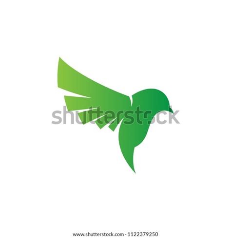 Green Bird Logo Vector Design Template Stock Vector Royalty Free