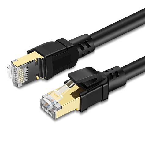 Cat8 Ethernet Network Cable 20 Inch High Performance Up To 40 Gigabit