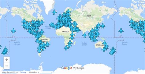 Mapa De Las Contraseñas De Conexión Wifi De Los Aeropuertos Alrededor