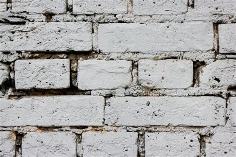 White Close Up Urban Brick Wall Background Stock Image Image Of Brick