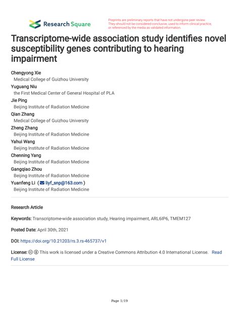 Pdf Transcriptome Wide Association Study Identifies Novel