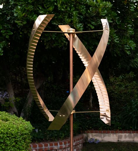 Stanwood Wind Sculpture Standing United Kinetic Copper