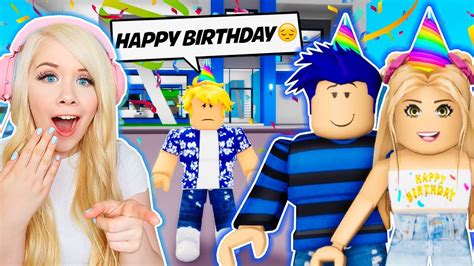 My Crush Invited Me To His Birthday Party In Brookhaven Roblox Brookhaven Rp Youtube
