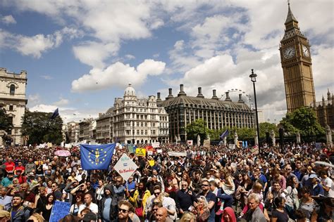 Thousands March In London To Protest Brexit Vote Los Angeles Times