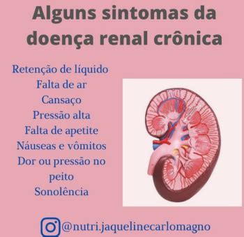 Alguns Sintomas da Doença Renal Crônica Portal de Nutrição