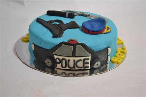 Police Theme Cake Policeman Cake Decorated Cake By Cakesdecor