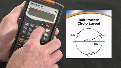 Calculate the inner diameter of the pipe by measuring the distance from one inside edge, across the center, and to the opposite inside edge. Machinist Calc Pro Bolt Pattern Circle Layout How To ...