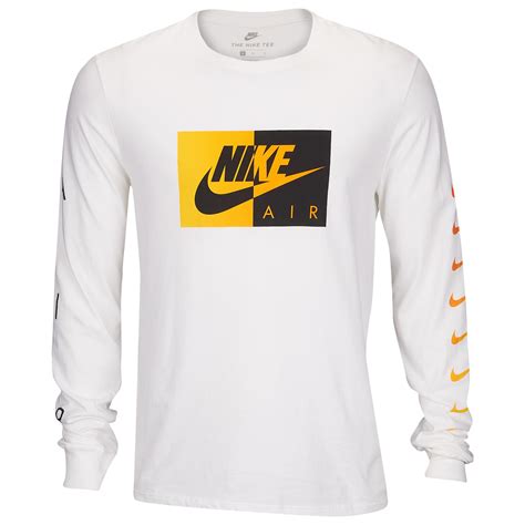 Nike Graphic Long Sleeve T Shirt In White For Men Lyst