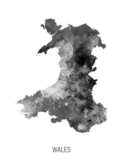 Address search wales map by googlemaps engine: Wales Watercolor Map Digital Art by Michael Tompsett