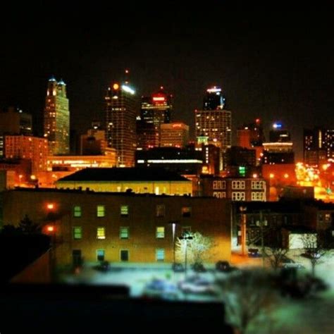 Kansas City Downtown At Night