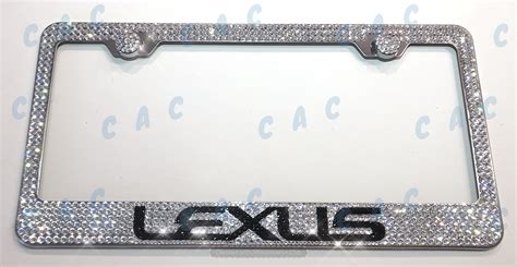 Lexus F Sport Clear License Plate Frame Holder Made With Bling Etsy