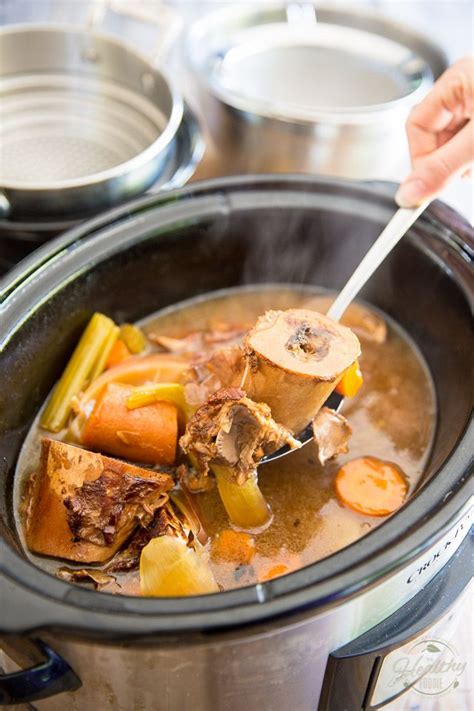 Make your own slow cooker beef bone broth
