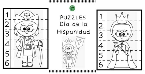DÍa De La Hispanidad Bonitos Puzzles 6 Piezas