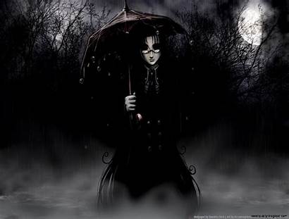 Anime Gothic Dark Backgrounds Smile Wallpapers Teahub