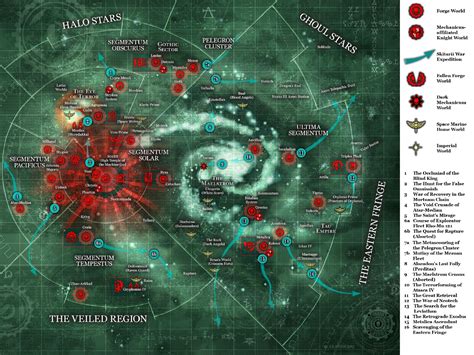 Adeptus Mechanicus Territories Galaxy Map Warhammer Warhammer 40k